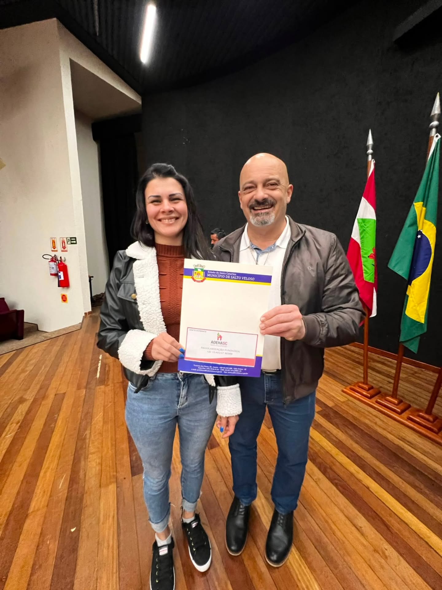 Entrega de título - Janete